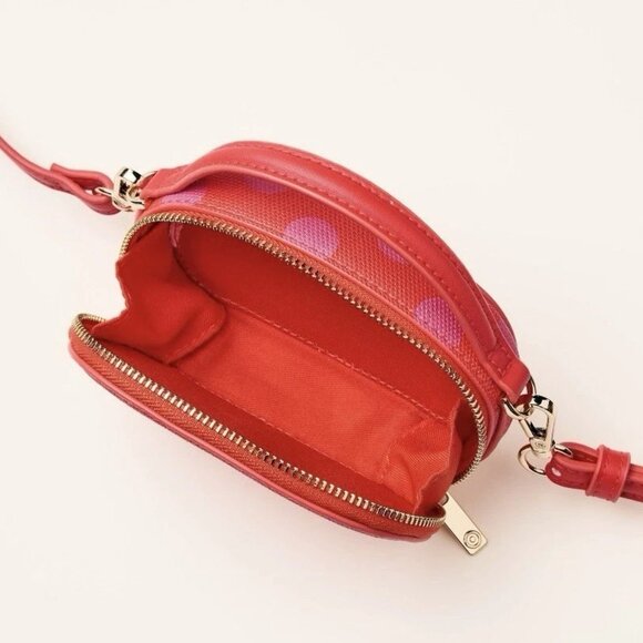 kate spade xTarget Polka Dots Pink/Red Mini Crossbody SOLD OUT Darling NWT VEGAN - Picture 3 of 4